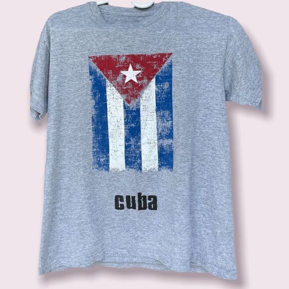 Grey Cuban Flag Shirt - Picture 1 of 2